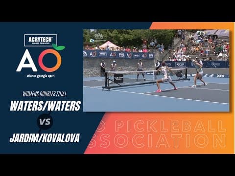 Anna Leigh Waters/Leigh Waters vs Simone Jardim/Lucy Kovalova PPA Atlanta Open Women's Doubles Gold