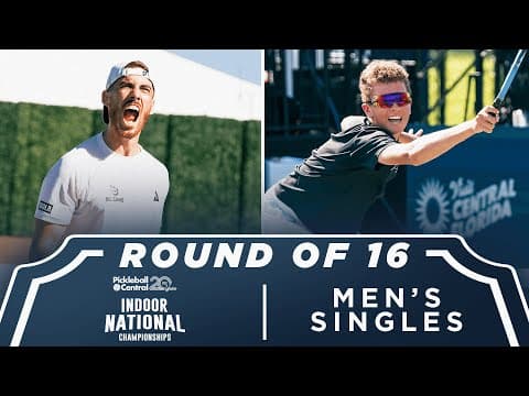 Federico Staksrud vs Camden Chaffin at the Pickleball Central Indoor National Championships | PPA