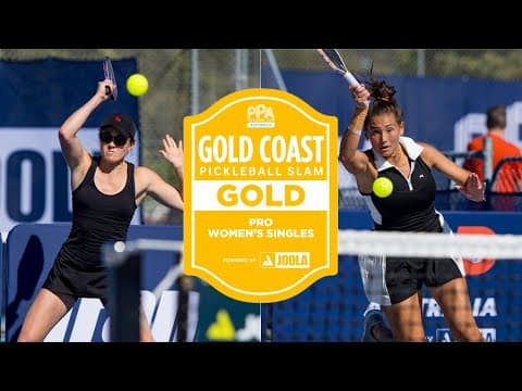 Somer Dalla-Bona vs Roos Van Reek at the Gold Coast Pickleball Slam | Gold Medal Match