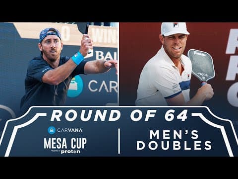 Burrows/Querrey v Shekar/Nemoff at the Carvana Mesa Cup