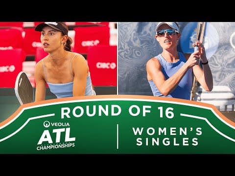 Parris Todd v Helena Jansen at the Veolia Atlanta Pickleball Championships