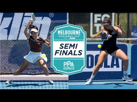 Roos van Reek vs Danni-Elle Townsend at the Melbourne Pickleball Cup | Semi Final Match