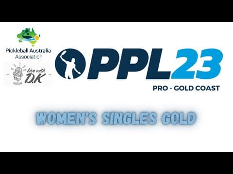 PPL GC Open Women's Singles Gold Medal