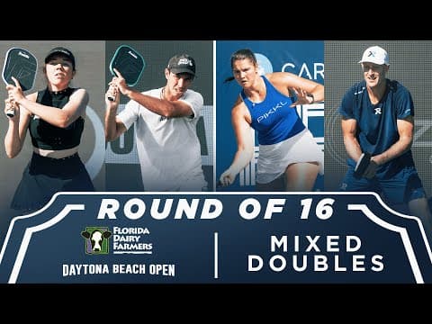 Jorja Johnson/JW Johnson vs Zoey Weil/Lindsey Newman at the Florida Dairy Farmers Daytona Beach Open