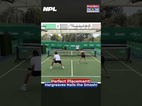 No time to respond! Blistering strike by Mitchell Hargreaves ⚡🔥 #shorts #ytshorts #pickleball #npl