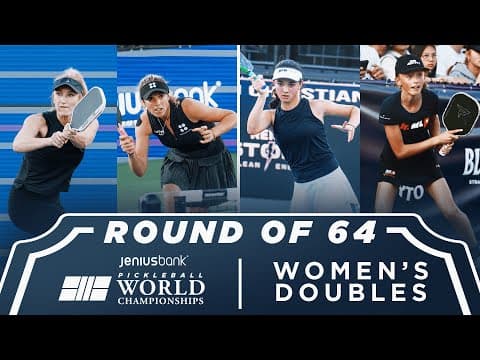 Radzikowska/Emmrich v Cosma/Hendershot at the Jenius Bank Pickleball World Championships