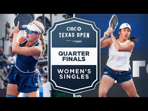 Anna Leigh Waters v Chao Yi Wang at the CIBC Texas Open