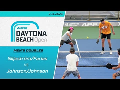 Andreas Siljeström & Joey Farias vs. Hunter Johnson & Yates Johnson | Men's Doubles | Daytona Beach