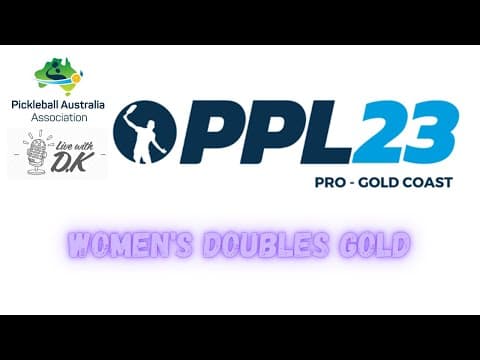 PPL GC Open Women's Doubles Gold Medal