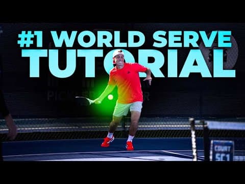 Federico Staksrud Teaches How to Serve in Pickleball!