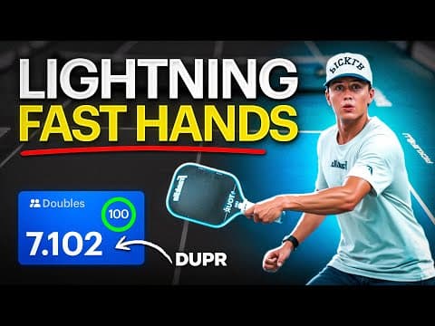 The Secret to Lightning-Fast Hands in Pickleball (Hayden Patriquin, World Ranked #3)