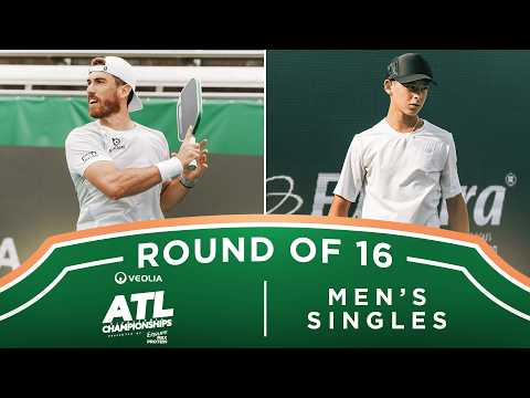 Federico Staksrud v Tama Shimabukuro at the Veolia Atlanta Pickleball Championships