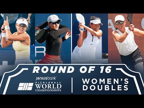 Waters/Bright v Wei/Newman at the Jenius Bank Pickleball World Championships