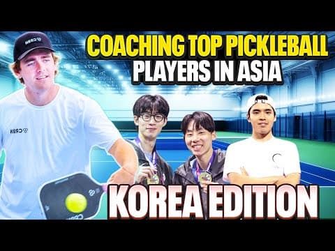 30 Minute Pickleball Lesson With Korea’s Top Pros (Dinking Changed Everything)