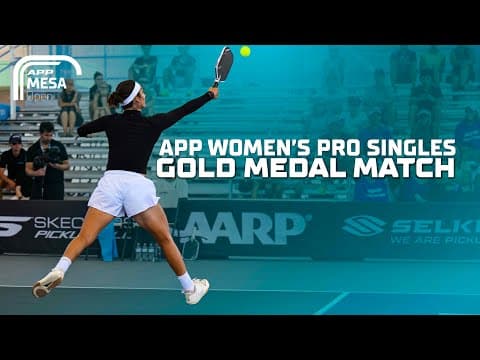 REMATCH of Sofia Sewing vs. Kat Stewart in Women's Pro Singles Final | APP Mesa Open