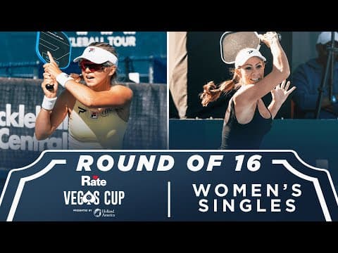 Anna Leigh Waters v Lara Giltinan at the Rate Vegas Cup presented by Holland America