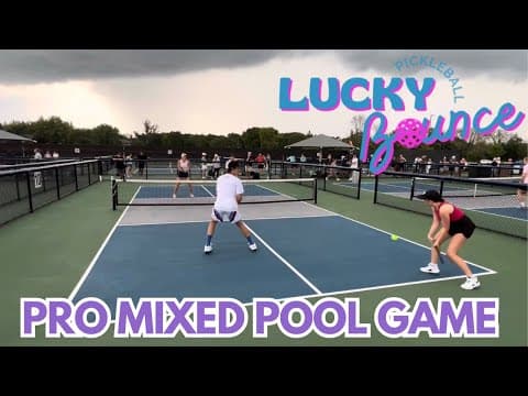 Pro division mixed doubles pool game 