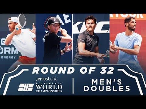 Staksrud/Patriquin v Lohani/Alhouni at the Jenius Bank Pickleball World Championships