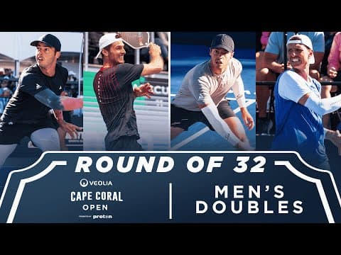 Johns/Daescu v Tomassi/Livornese Jr. at the Veolia Cape Coral Open