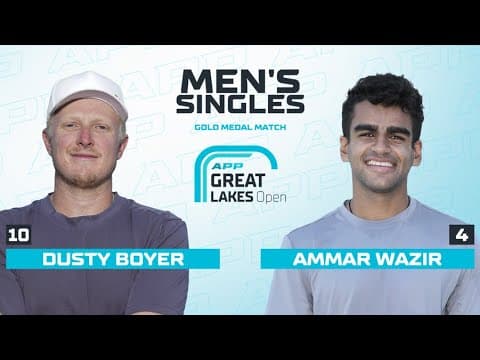 First APP Gold for Ammar Wazir in Men's Pro Singles Gold Medal Match vs. Dusty Boyer