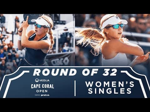 Anna Leigh Waters v Lauren Hidalgo-Smith at the Veolia Cape Coral Open