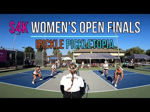 $4K Women's Open Finals Jamie(5.6)/Trang(5.6) vs Averry(5.4)/ Madison(5.3) ipickle
