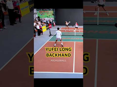 Yufei Long from Taiwan and Her Outstanding Backhand #pickleball