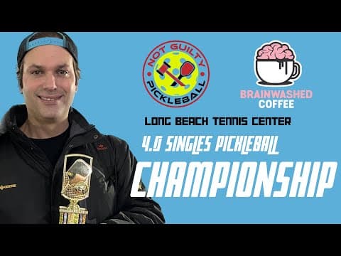 4.0 Mens Singles Pickleball Championship | Krivitsky vs O’Keefe | Long Beach Showdown | New York