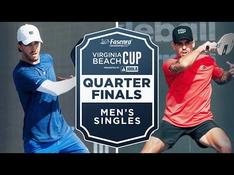Hunter Johnson v Jaume Martinez Vich at the Fasenra Virginia Beach Cup presented by Joola