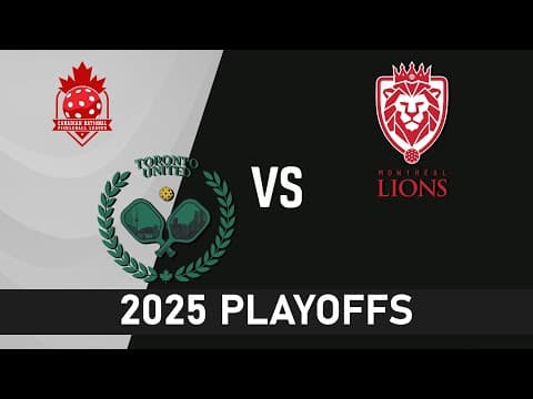 CHAMPIONSHIP MATCH Toronto United VS Montreal Lions - CNPL 2025 PLAYOFFS