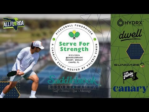 Serve For Strength Charity Pickleball Event Presented by Valerie Simon - Saddlebrook Resort