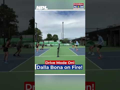 Drives Galore! Somer Dalla Bona Brings the Heat On 🔥 #pickleball #shorts #ytshorts