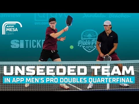 Unseeded Team Makes Men's Doubles Quarterfinal - Robert Slutsky/Zack Taylor v Max Green/James Broker