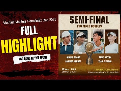 HIGHLIGHT QUANG DƯƠNG- AMANDA HENDRY VỚI PHÚC HUỲNH XIAO Y WANG
