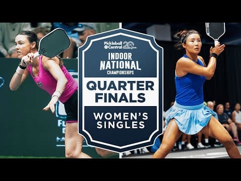 Kaitlyn Christian vs Lingwei Kong at The Pickleball Central Indoor National Championships | PPA Tour