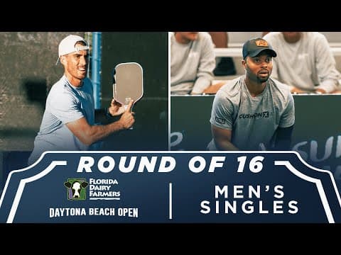 Federico Staksrud vs Donald Young at the Florida Dairy Farmers Daytona Beach Open