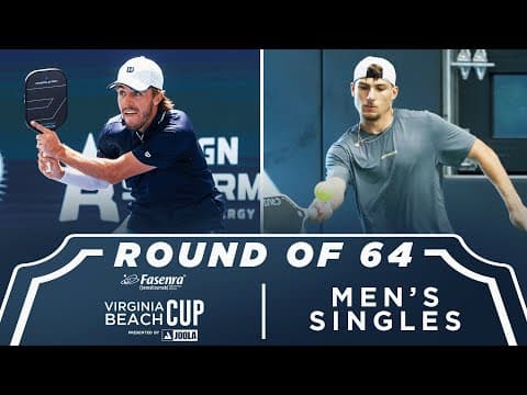 Hunter Johnson v Zach Gonnering at the Fasenra Virginia Beach Cup presented by Joola