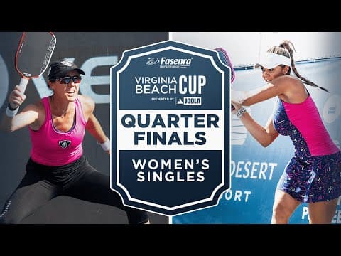 Kaitlyn Christian v Jalina Ingram at the Fasenra Virginia Beach Cup presented by Joola