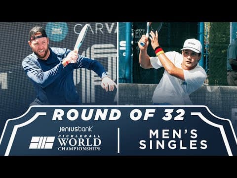 Jack Sock v Tom Protzek at the Jenius Bank Pickleball World Championships
