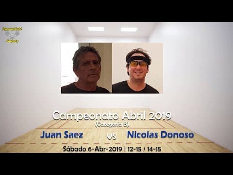 Campeonato RvA - Chile | Abril 2019 - Juan Saez vs Nicolas Donoso