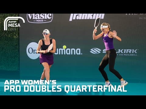 Women's Pro Doubles Quarterfinal - Susannah Barr/Daria Walczak vs. Kat Stewart/Glauka Carvajal-Lane