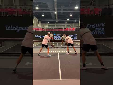 Twin brothers, Hunter and Yates Johnson, playing incredible pickleball 💥