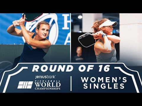 Kate Fahey v Liz Truluck at the Jenius Bank Pickleball World Championships