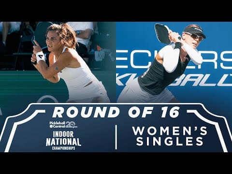 Lea Jansen vs Lina Padegimaite at the Pickleball Central Indoor National Championships | PPA Tour