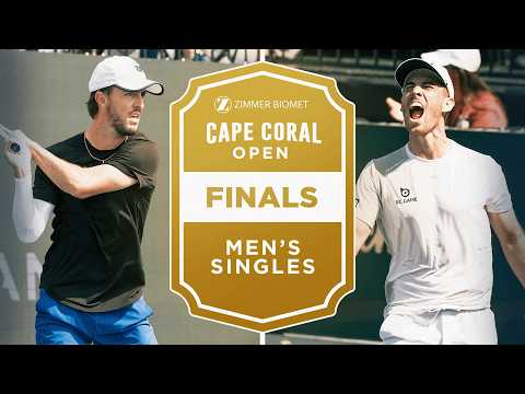 Hunter Johnson vs Federico Staksrud at the Zimmer Biomet Cape Coral Open