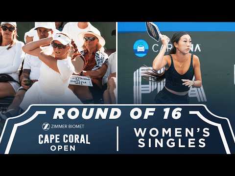 Liz Truluck vs Kiora Kunimoto at the Zimmer Biomet Cape Coral Open