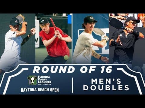Martinez Vich/Klinger vs Loyd/Emmrich at the Florida Dairy Farmers Daytona Beach Open