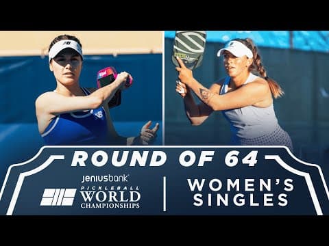 Genie Bouchard v Shea Donahue at the Jenius Bank Pickleball World Championships