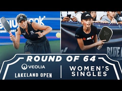 Tamaryn Emmrich v Elsie Hendershot at the Veolia Lakeland Open