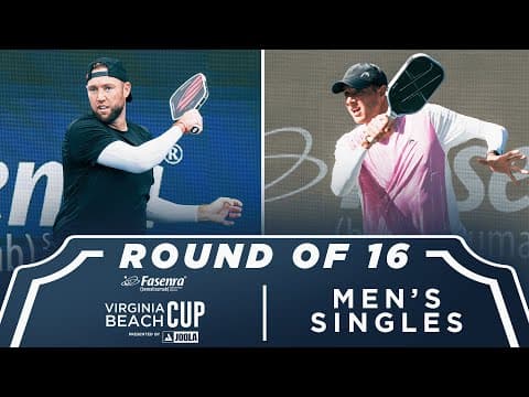 Jack Sock v Roscoe Bellamy at the Fasenra Virginia Beach Cup presented by Joola